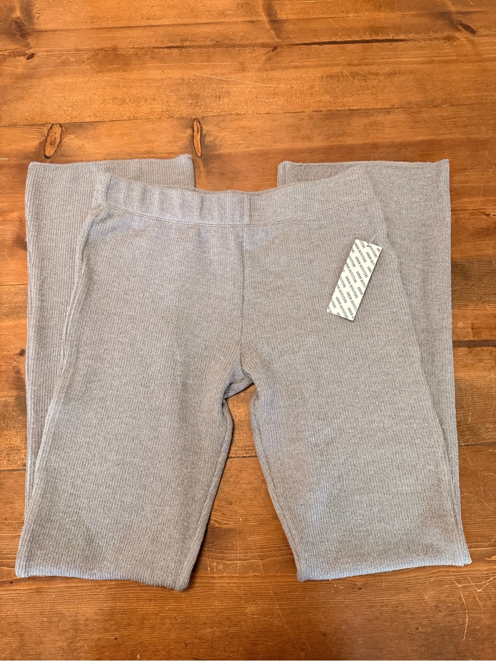 Urban Outfitters ribbed knit pants - Light Gray